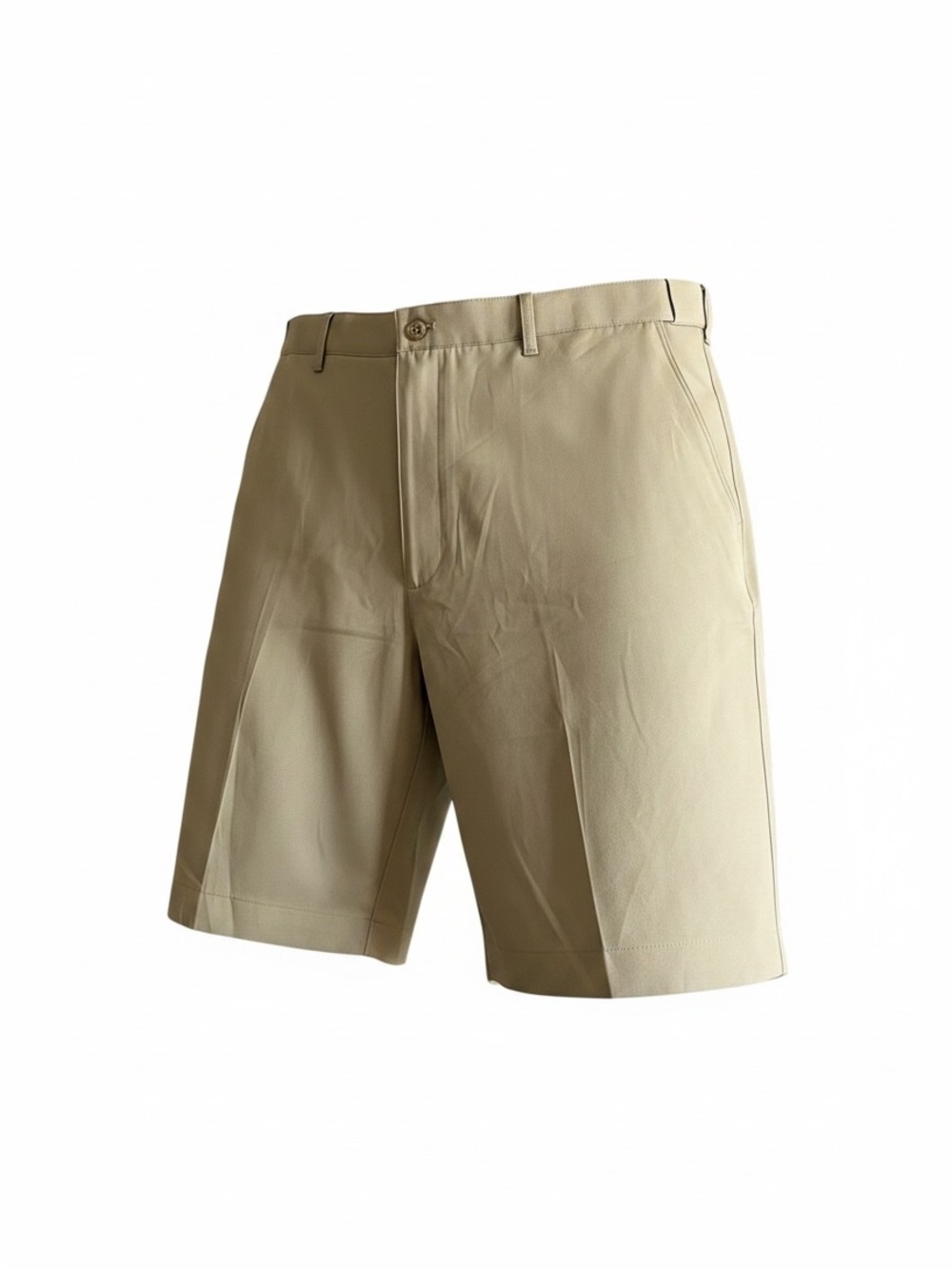 PGA Tour Men's Khaki Flat-Front Performance Shorts
